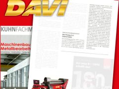 Successful trade publication for our client Davi